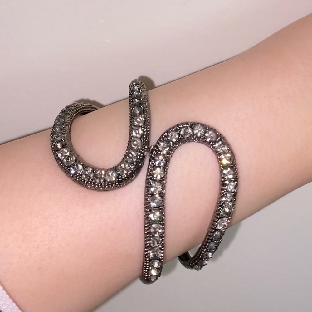 Elegant Silver Crystal Bracelet